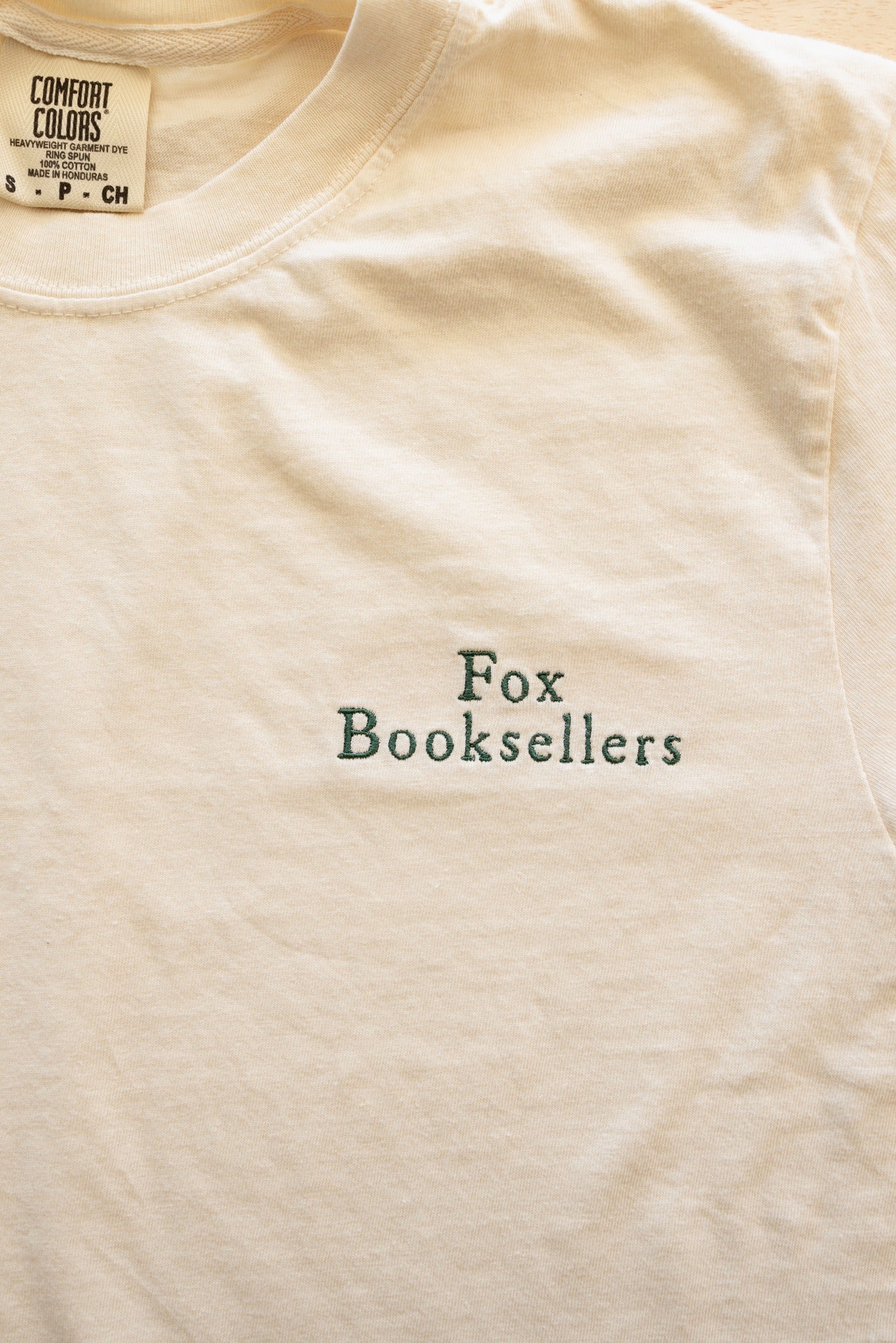 Comfort Color Fox Booksellers Letter Shirt